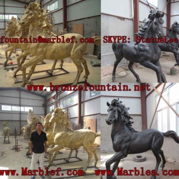 Bronze Horses Sculpture