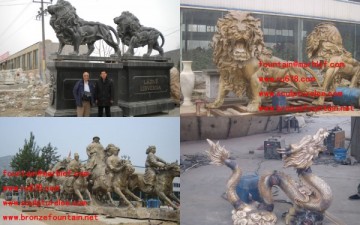 Marble Lion Sculpture